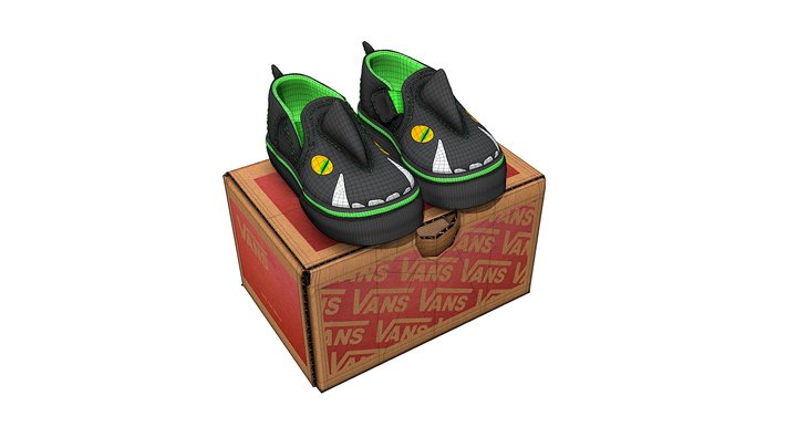 Vans Toddler Shoes 3D Model