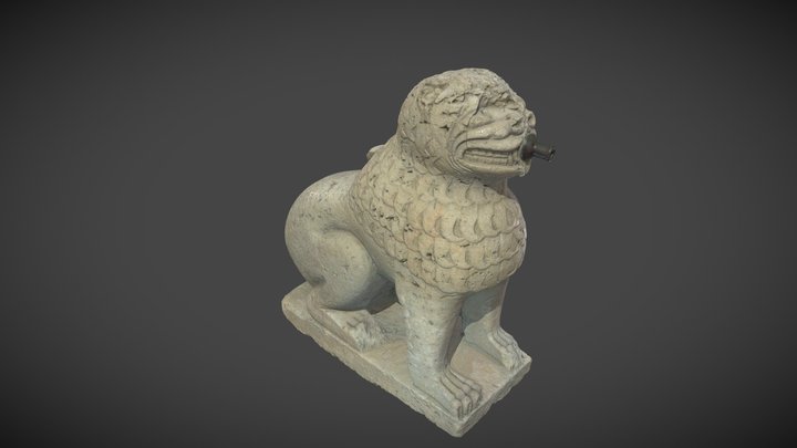 León surtidor del Maristán siglo XIV 3D Model