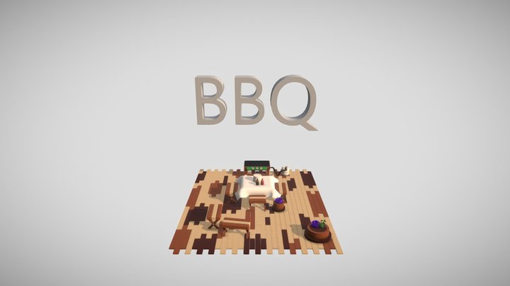 BBQ from the hit australian show Bluey 3D Model