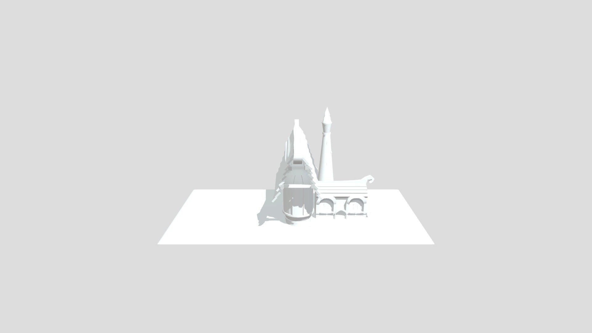 House 3D modeling in maya