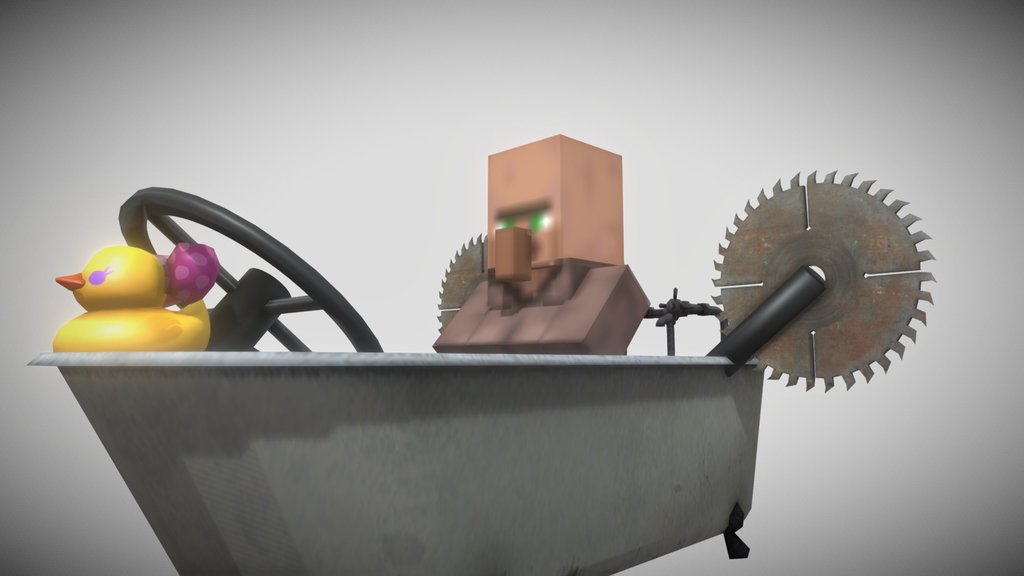 Villager saw bathub