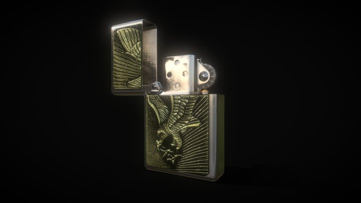 Zippo Lighter 3D Model