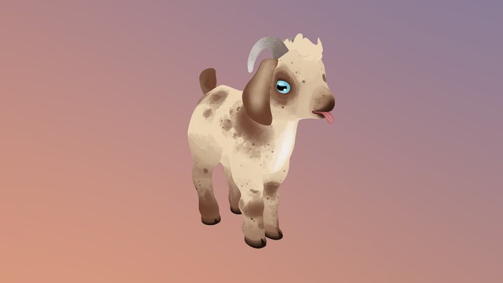 Little Goat 3D Model