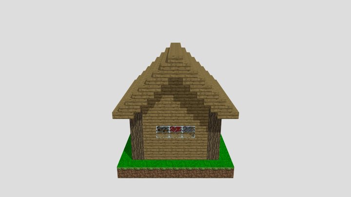 Minecraft House 3D Model