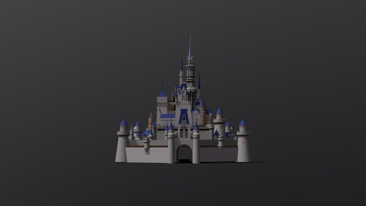 Disney Castle 3D Model