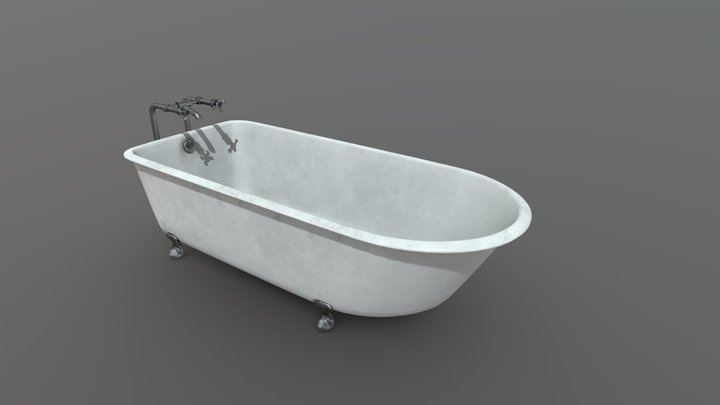 Photorealistic Bathtub 3D Model