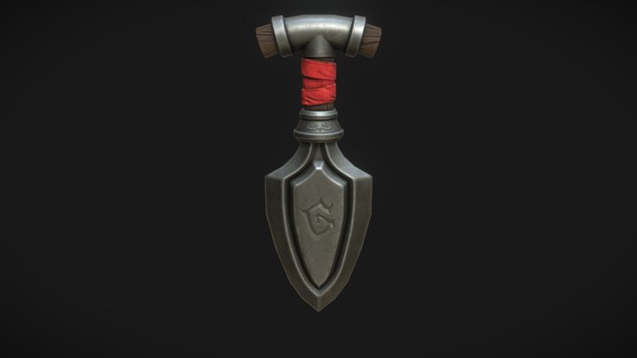 stylized dagger 3D Model