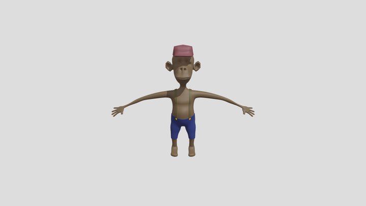 Monkey Basic Mat Test 3D Model
