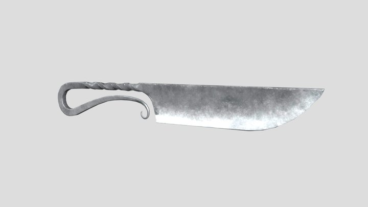 Medieval Knife (Game Ready) 3D Model
