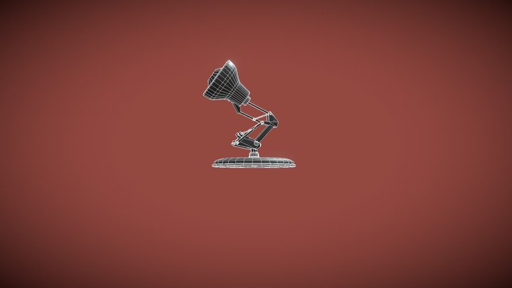 Pixar style lamp - Rig showcase 3D Model