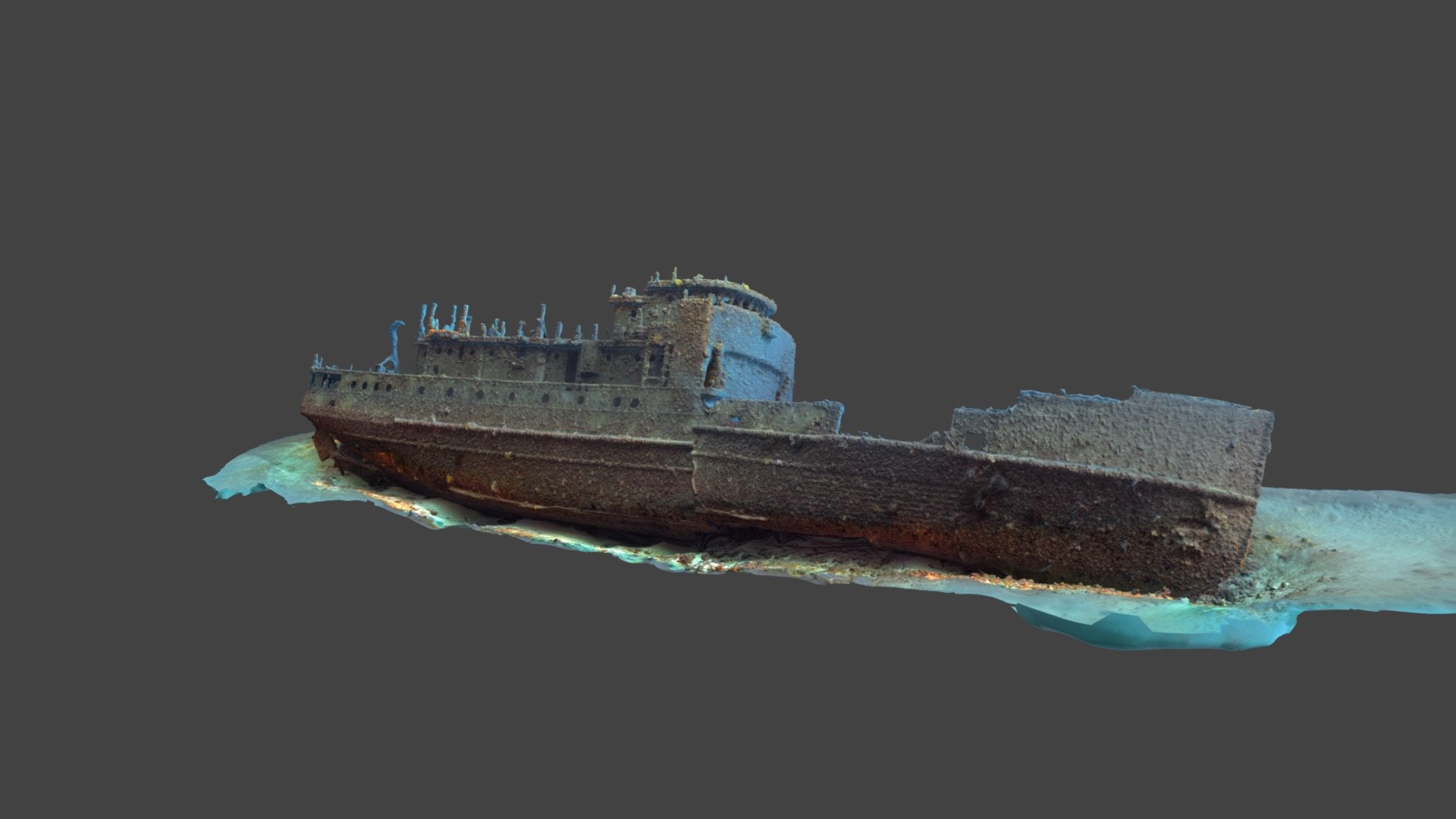 Captain Dan shipwreck - 3D model by bythecmedia [ba654c0] - Sketchfab