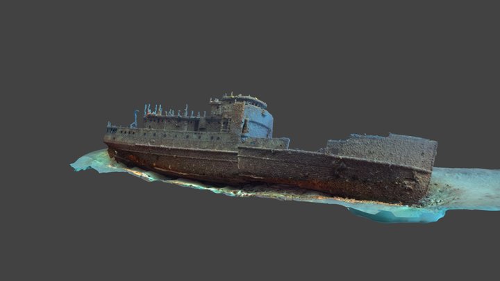 Captain Dan shipwreck 3D Model