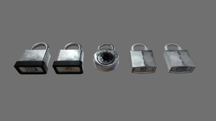 Lock Collection - All The Locks You Need 3D Model