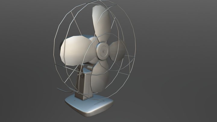 Retro Fan 3D Model