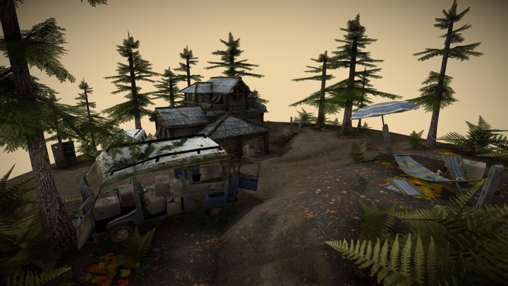 Forest Diorama 3D Model