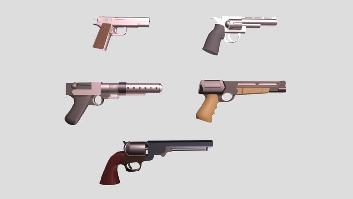 handguns 3D Model