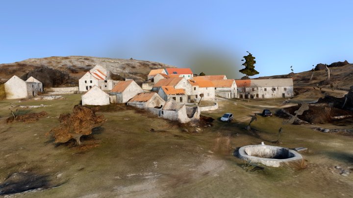 Dalmatian village, Ljut, Grubišići 3D Model