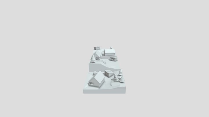 Forest Loner - Blockout 3D Model