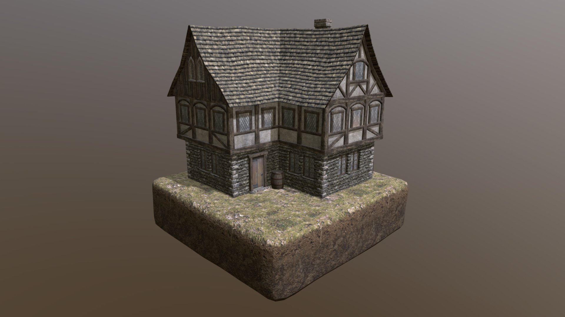 Medieval House 03 - 3D model by PhiMue [ba67d05] - Sketchfab