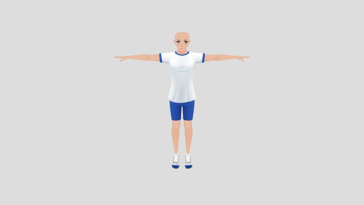 Yandere Simulator Male Student Gym Clothes – Kostenloses 3D-Modell STL