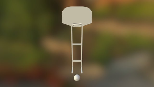 Basketball Post 3D Model