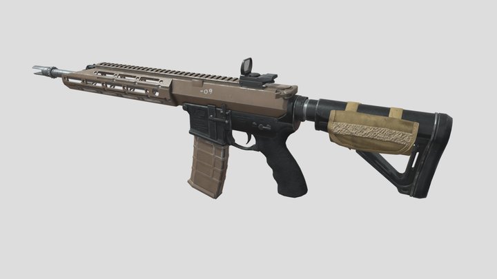 remington r5 with narative+attatchment 3D Model