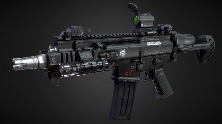 FN SCAR-SC 3D Model