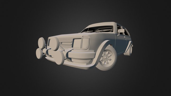 HighPoly Talbot Sunbeam Lotus 1981 3D Model
