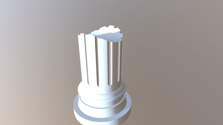 BASE COLONNA IONICA 3D Model