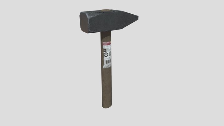 Молоток LowPoly 3D Model