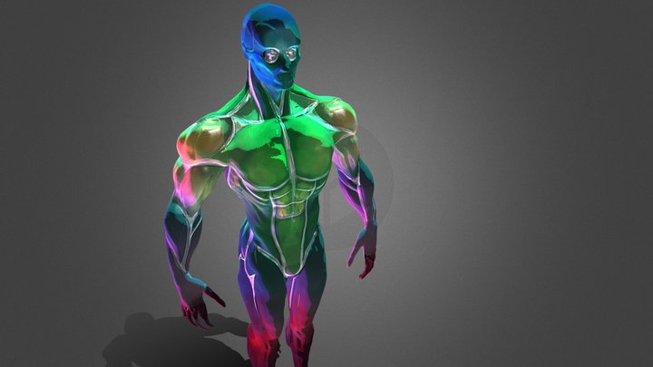 BASE BÍPEDO FINALCOLOR 3D Model