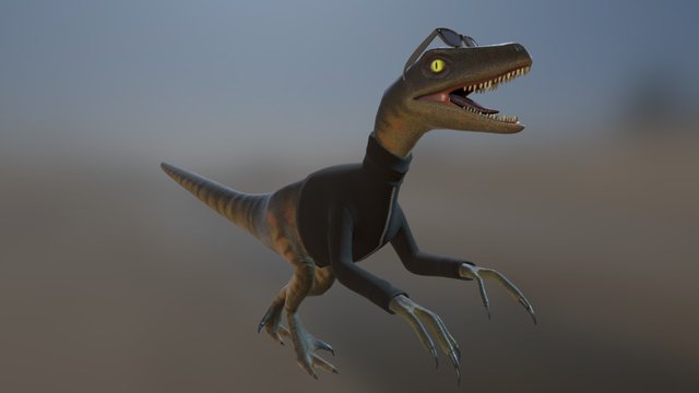 Dino Walk 3D Model