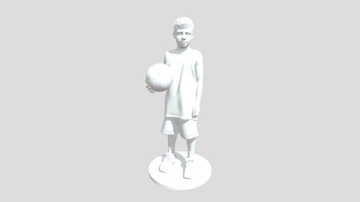 Young Athlete of basketball 3D Model
