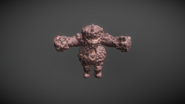 Golem Hipoly Zbrush 3D Model