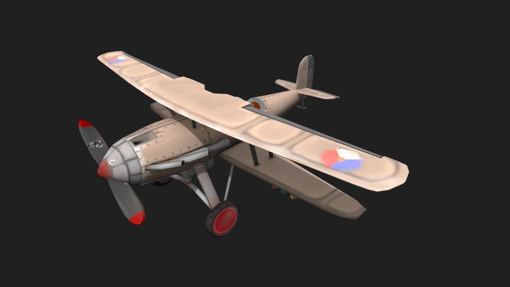 DAE - Rustairborn - Fokker D.XVII 3D Model