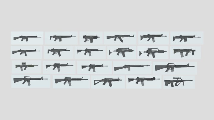 gun prop design templates.2 – Free 3D Model STL