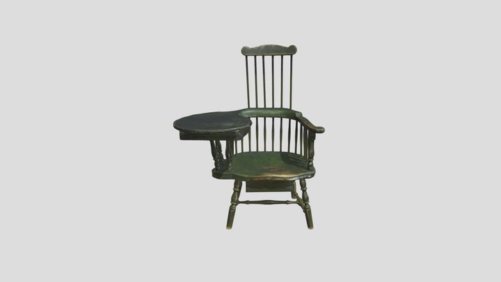 Windsor Chair Desk 3D Model