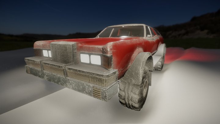 Cougar Mercury Villager Wagon 1977 3D Model