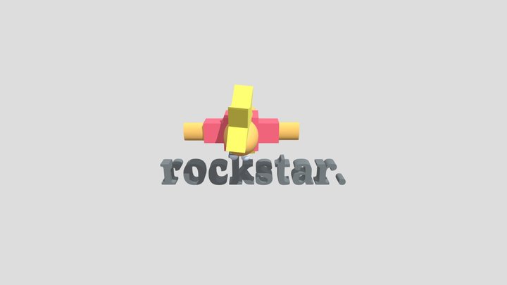 Rocky The Rockstar 3D Model