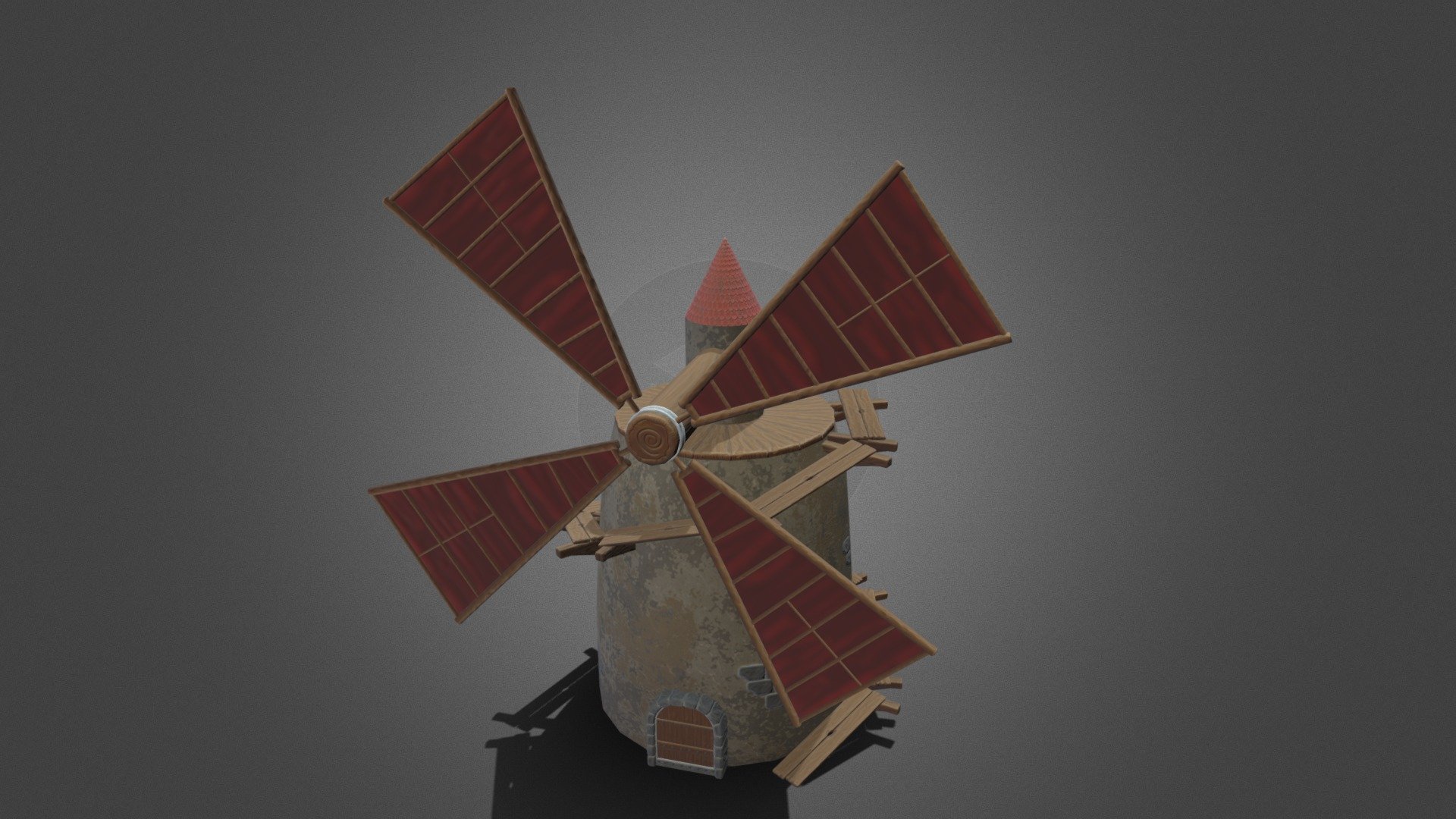 Stylized Windmill - 3D model by mattciavarella [ba75394] - Sketchfab