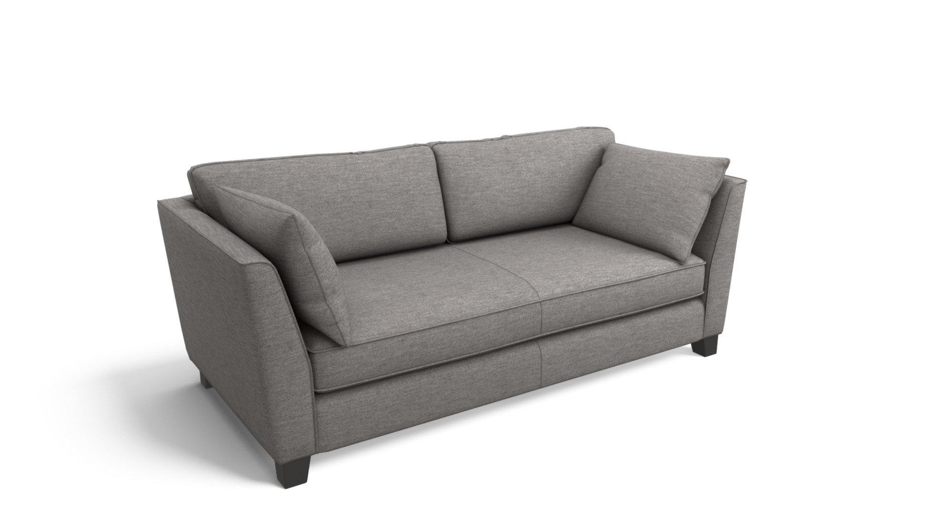Wolseley 3 Seater Sofa, Herringbone Marl Grey