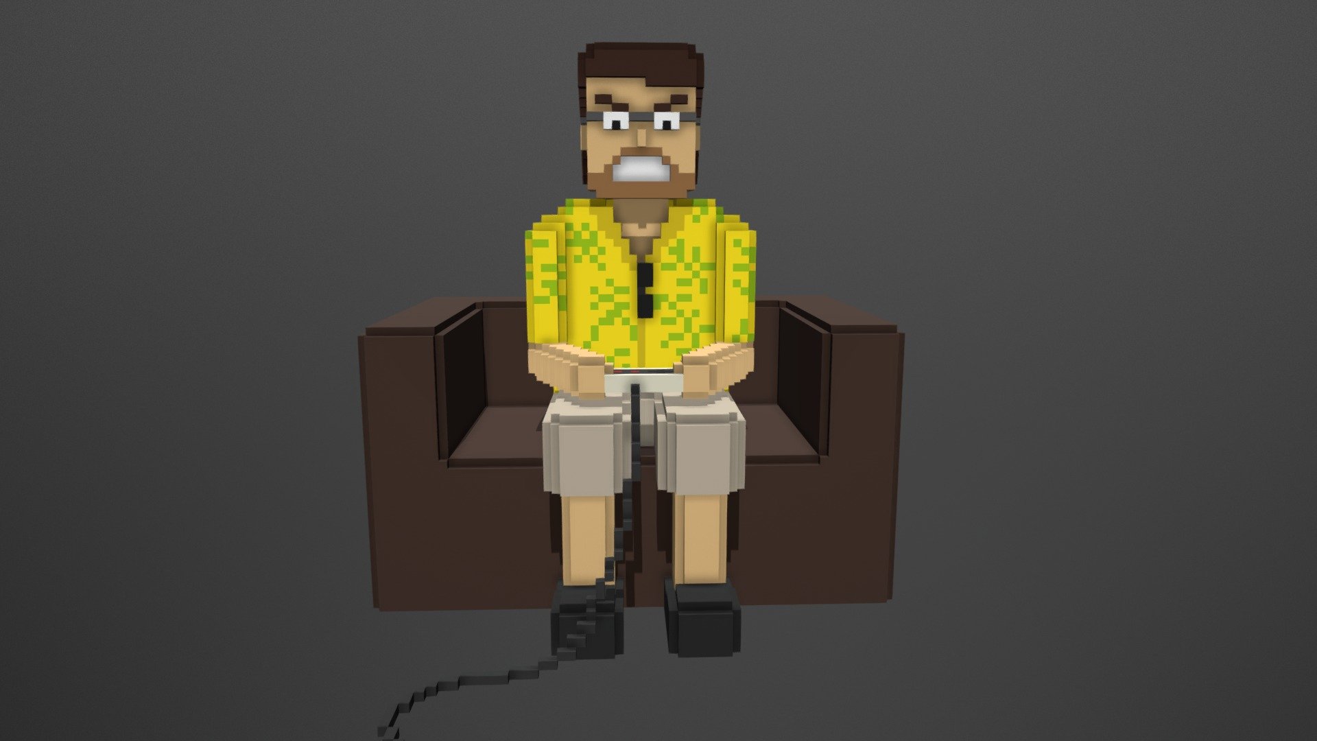 Joueur du Grenier - Voxel fan art