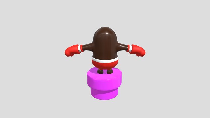 Box Guy 3D Model