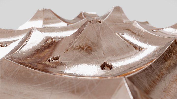 8K PBR Copper Ornament Texture (V001 | FREE) 3D Model