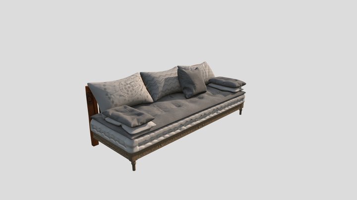 Garden Furniture Matala Bank 3D Model