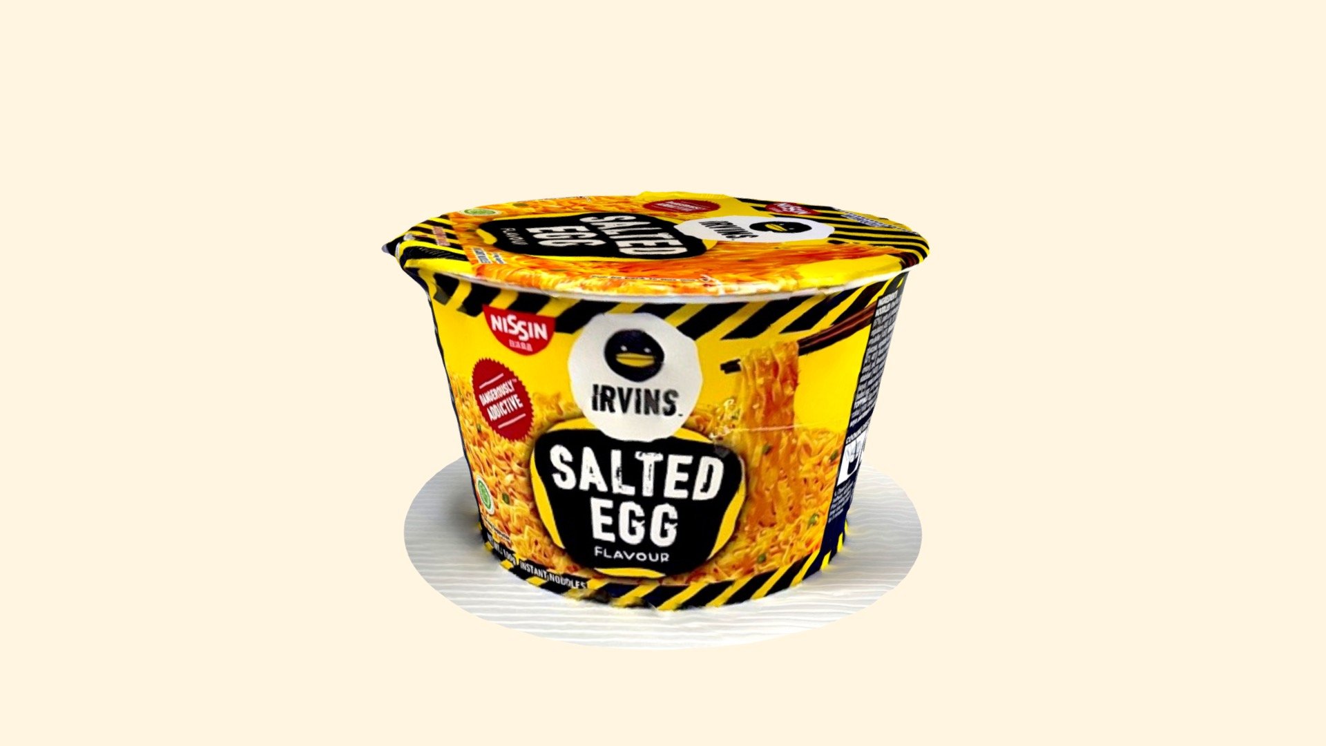 Nissin Irvins Salted Egg - Cup Noodle — Sketchfab embed 3D viewer