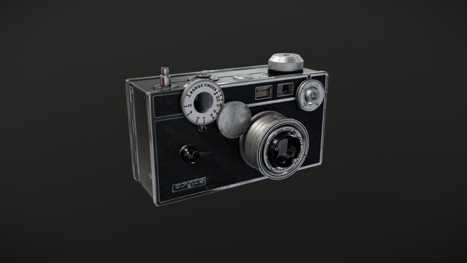 Argus C3 Rangefinder Camera 3d Model By Ben ickle Ba780d5