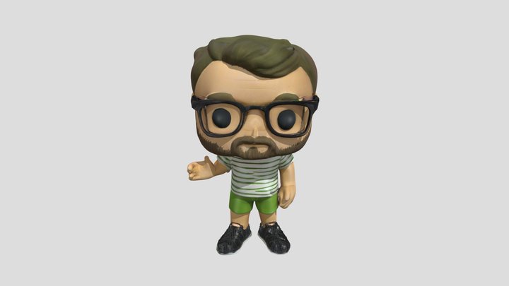 Bobble Pop Guy 3D Model