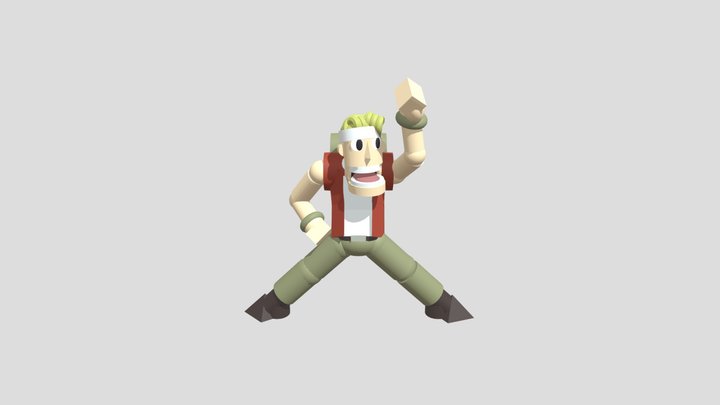 Marco Rossi - Metal Slug 3D Model