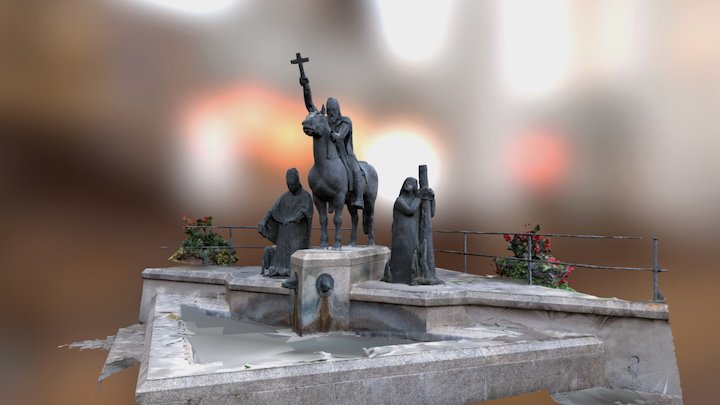 Augsburger Dom, Fountain 3D Model